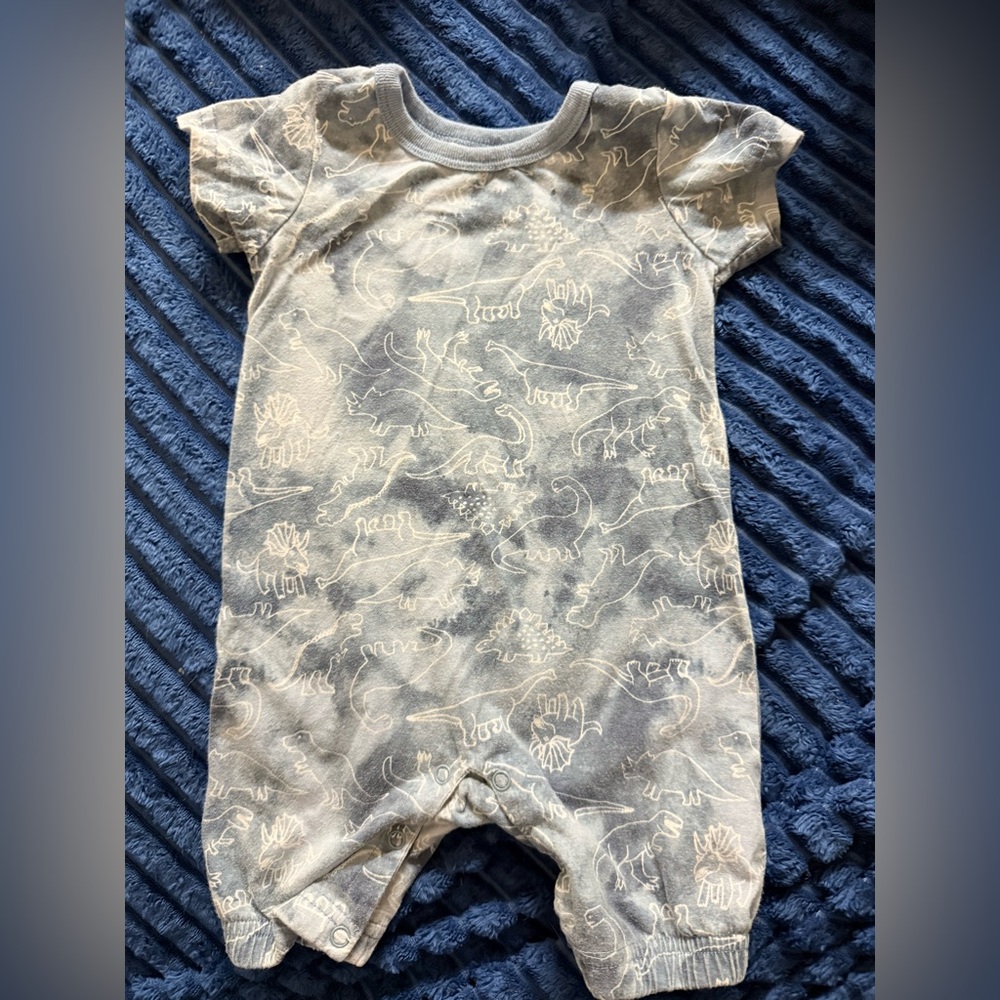 Emporio Baby Blue and White Romper